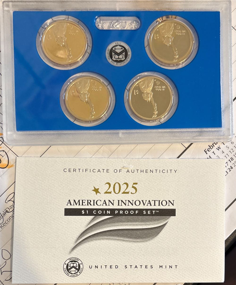 2025 US Mint American Innovation Proof Set  coin collectible [Barcode 704786670050] - Main Image 4