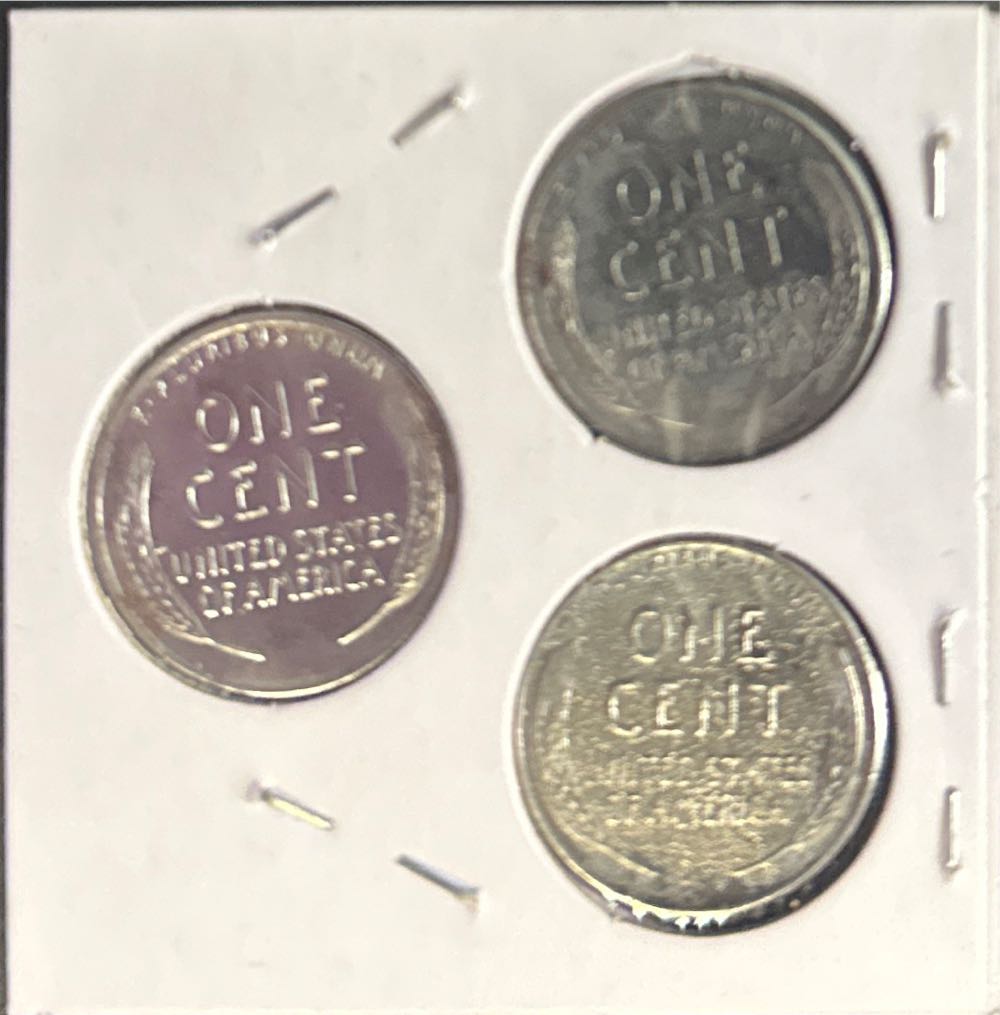 1943 Steel Penny P,D,S  coin collectible - Main Image 3