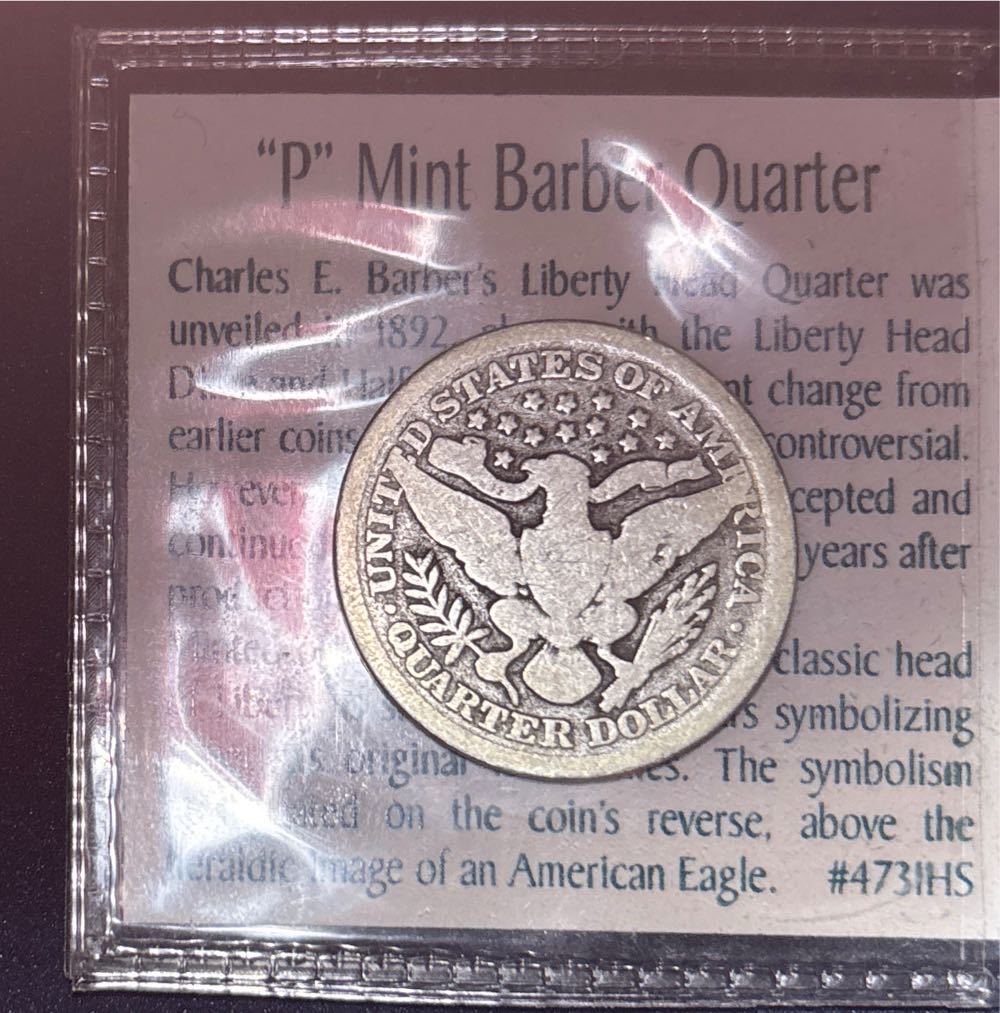 1898 P Baber Quarter  coin collectible - Main Image 2