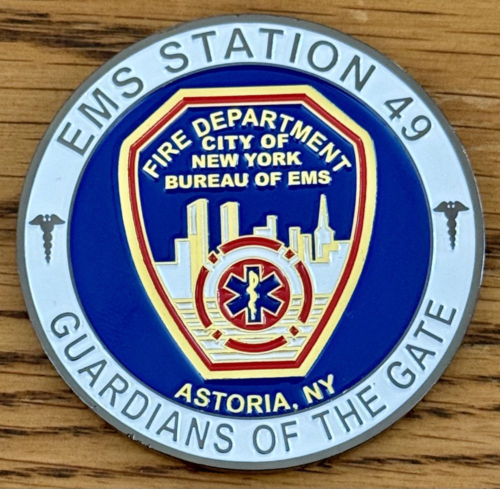 FDNY EMS Station 49  coin collectible - Main Image 2