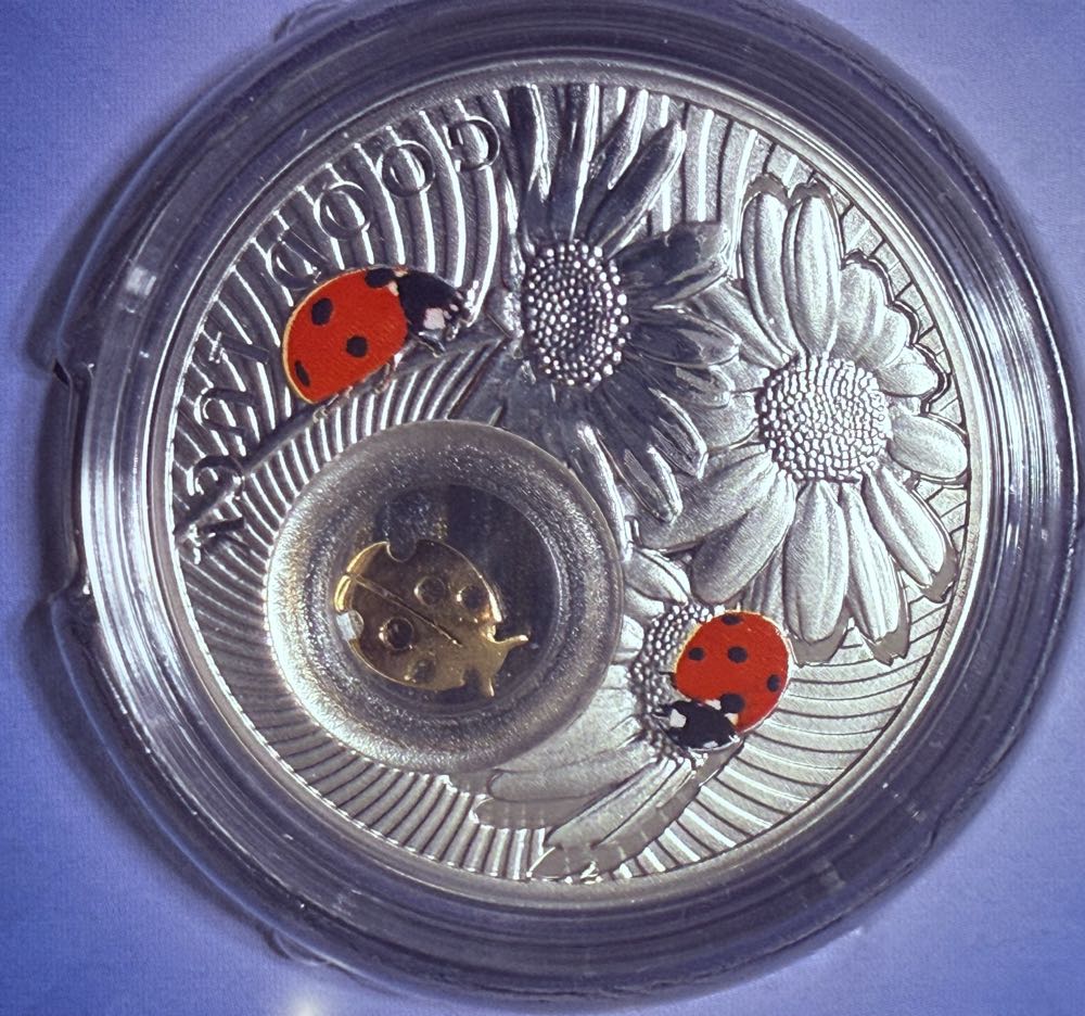 New Zealand 2012 Ladybird Lucky Coins II 24kt Gold Guilded Coin  coin collectible - Main Image 3