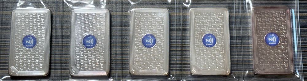 Silver Bullion BAR MintiD 10 oz ea w/ NFC Chip Inside  coin collectible - Main Image 4