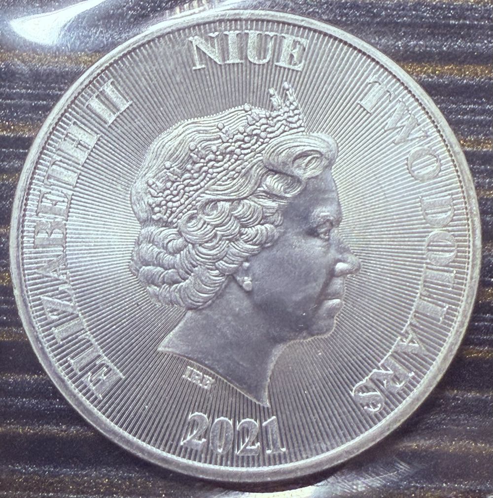 $2 (2025) Coloured Silver 30th Anniversary Coloured Torres Strait Islander Flag