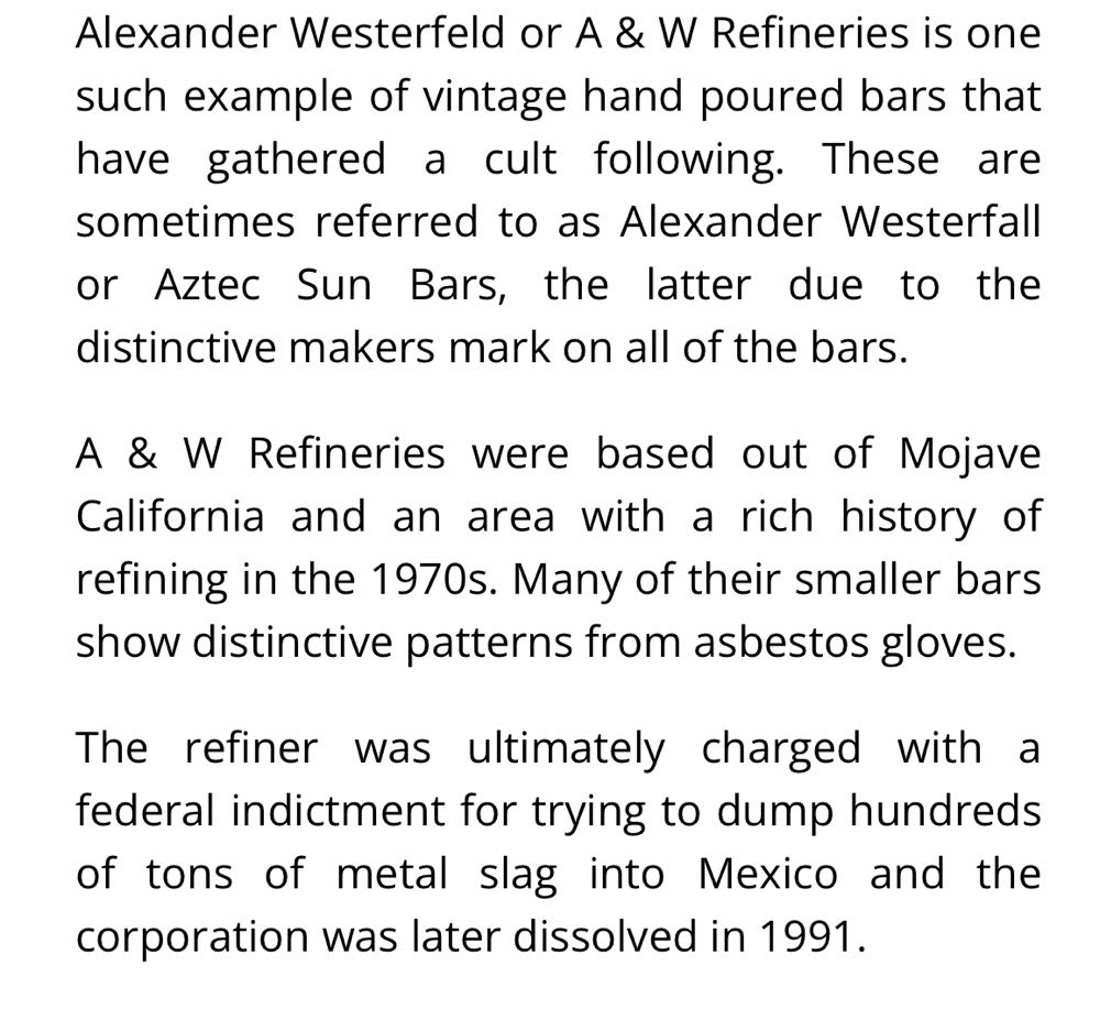 Alexander Westerfall 6.03 Oz  coin collectible - Main Image 2