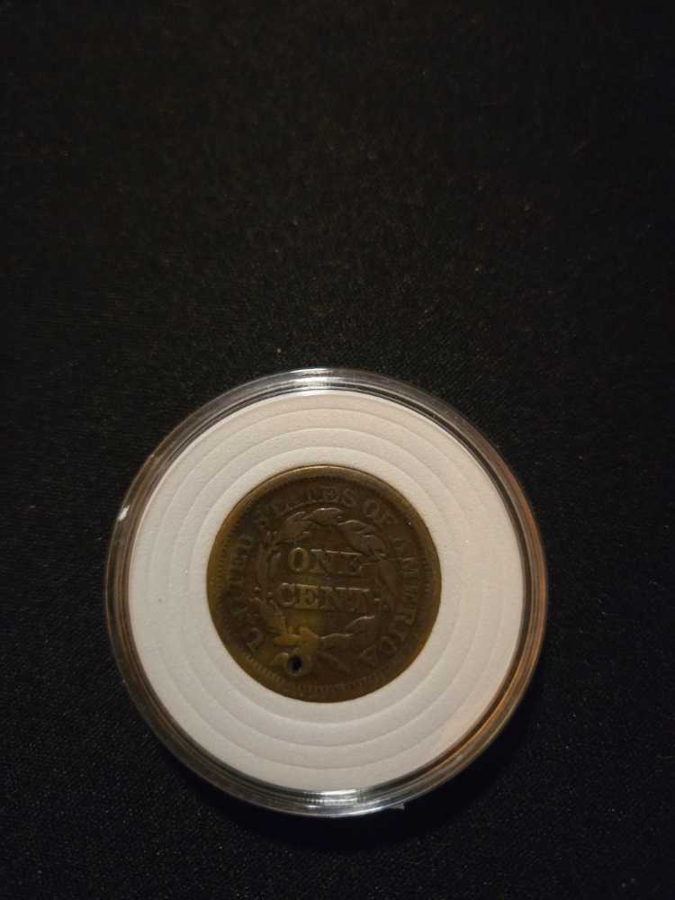 Large One Cent  1850  coin collectible - Main Image 2