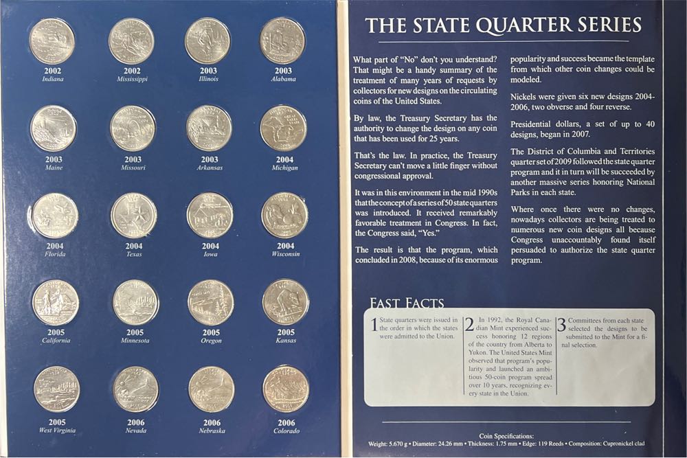 State Quarter 2009: Collector’s State Quarter Folder Warman’s Collector Coin Folders  coin collectible [Barcode 9781440212956] - Main Image 3