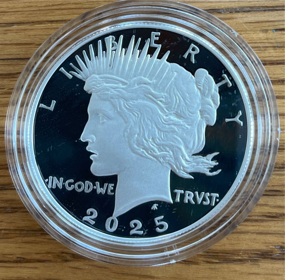 Peace Silver Dollar Proof S 2025  coin collectible [Barcode 704786670111] - Main Image 2