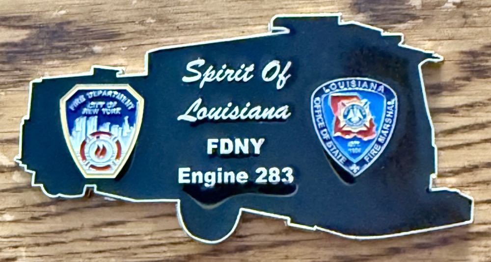 FDNY E293 “Spirit of  Louisiana”  coin collectible - Main Image 2