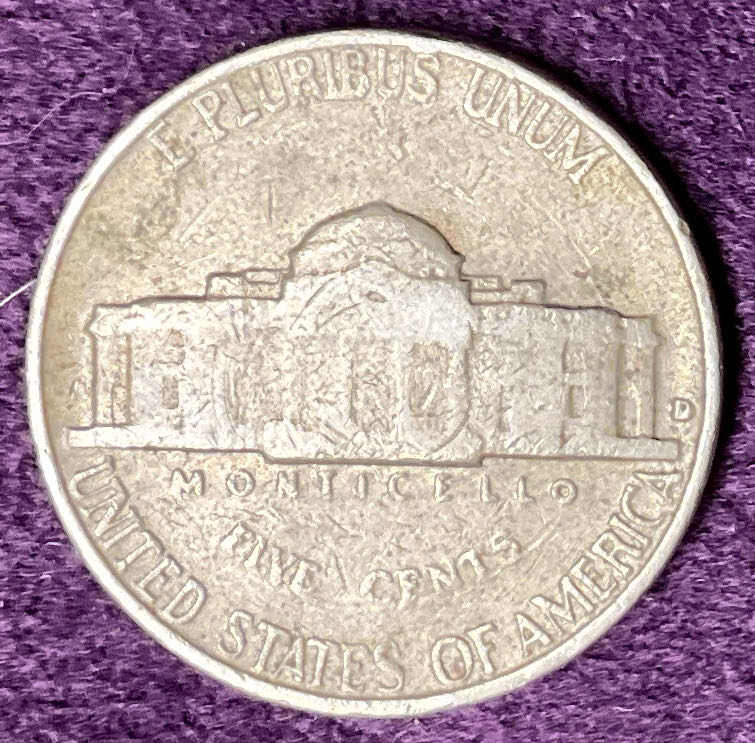 Nickel Jefferson 1962 D 3  coin collectible - Main Image 2