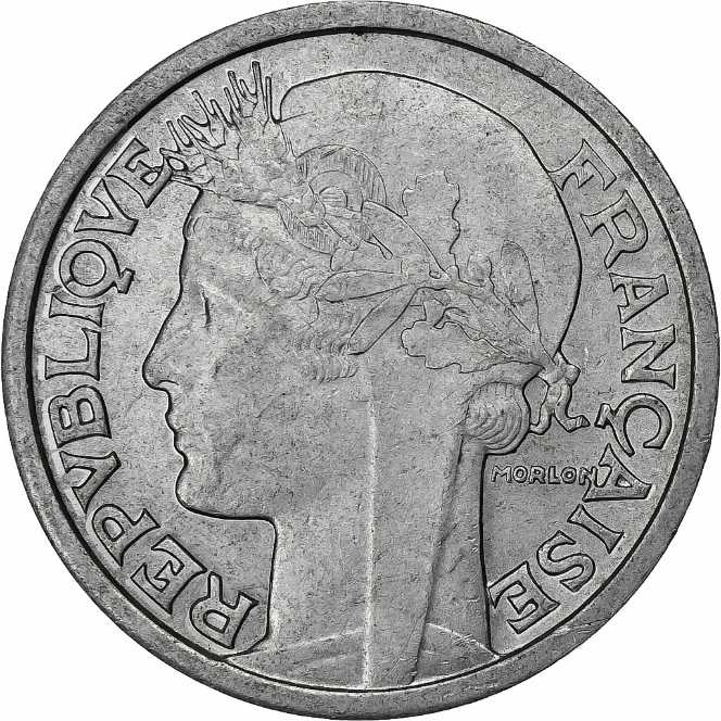 France: 1946 2 Francs  coin collectible - Main Image 2
