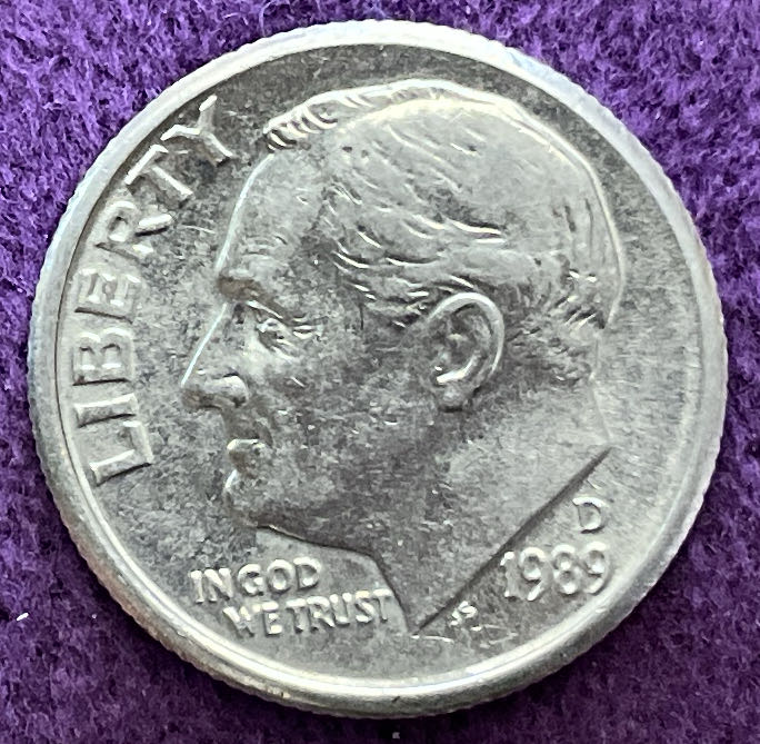 Dime 1989 D Roosevelt 3  coin collectible - Main Image 3