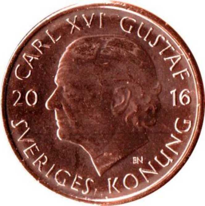 Sweden: 2016 1 Kroner  coin collectible - Main Image 2