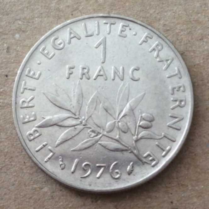 France: 1976 1 Franc  coin collectible - Main Image 1