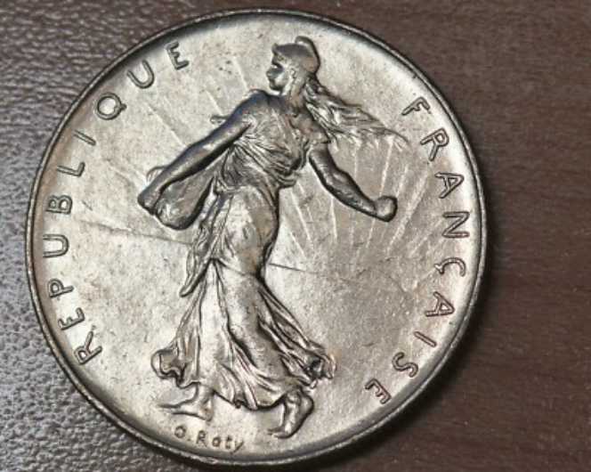 France: 1976 1 Franc  coin collectible - Main Image 2