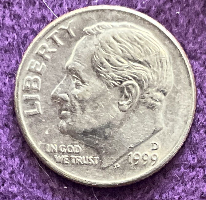 Dime 1999 D Roosevelt 2  coin collectible - Main Image 3