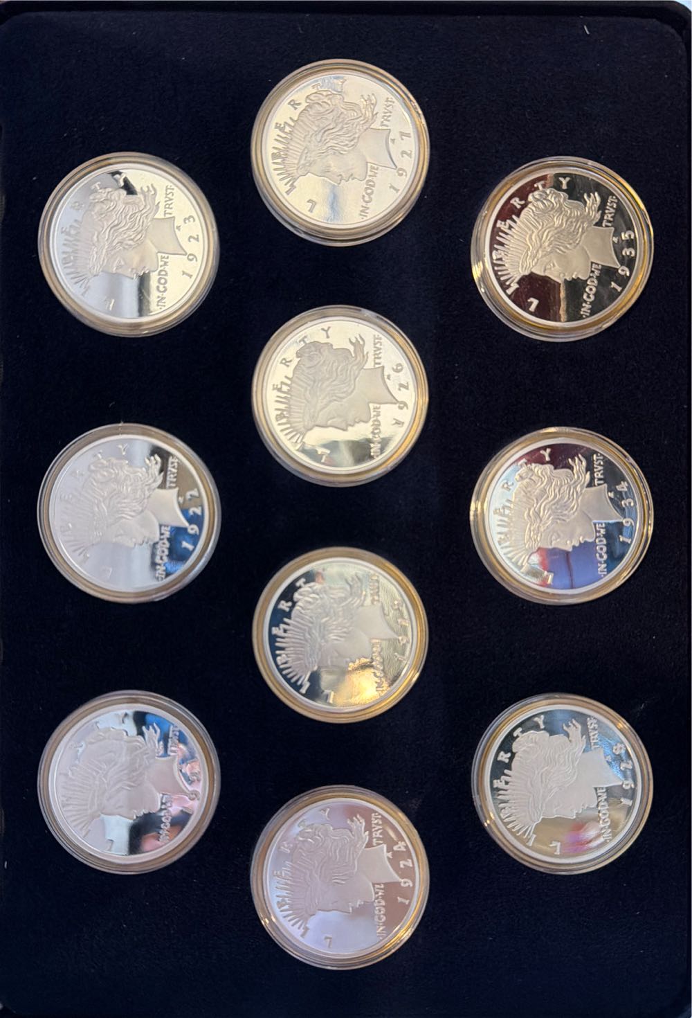 Complete Peace Dollar Tribute Proof Set  coin collectible - Main Image 3
