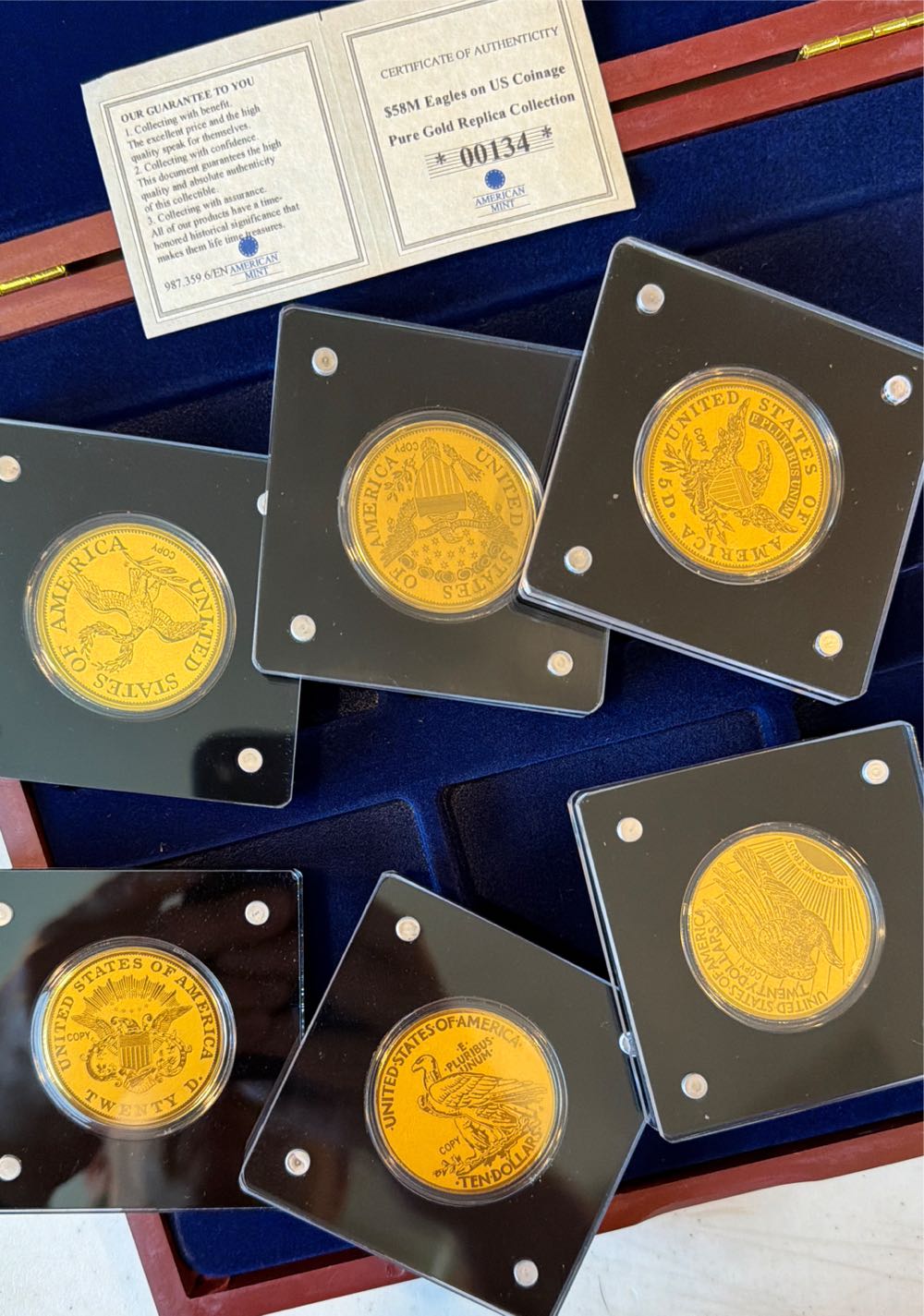 $58M Eagles US Coinage Pure Gold Proof Set  coin collectible - Main Image 3