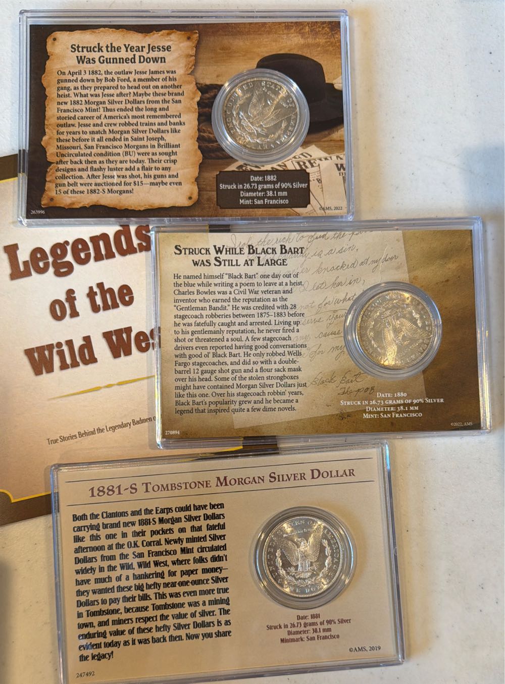 Legends of the West Morgan Dollars  coin collectible - Main Image 2