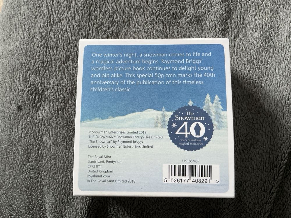 The. Snowman  coin collectible [Barcode 5026177408291] - Main Image 2