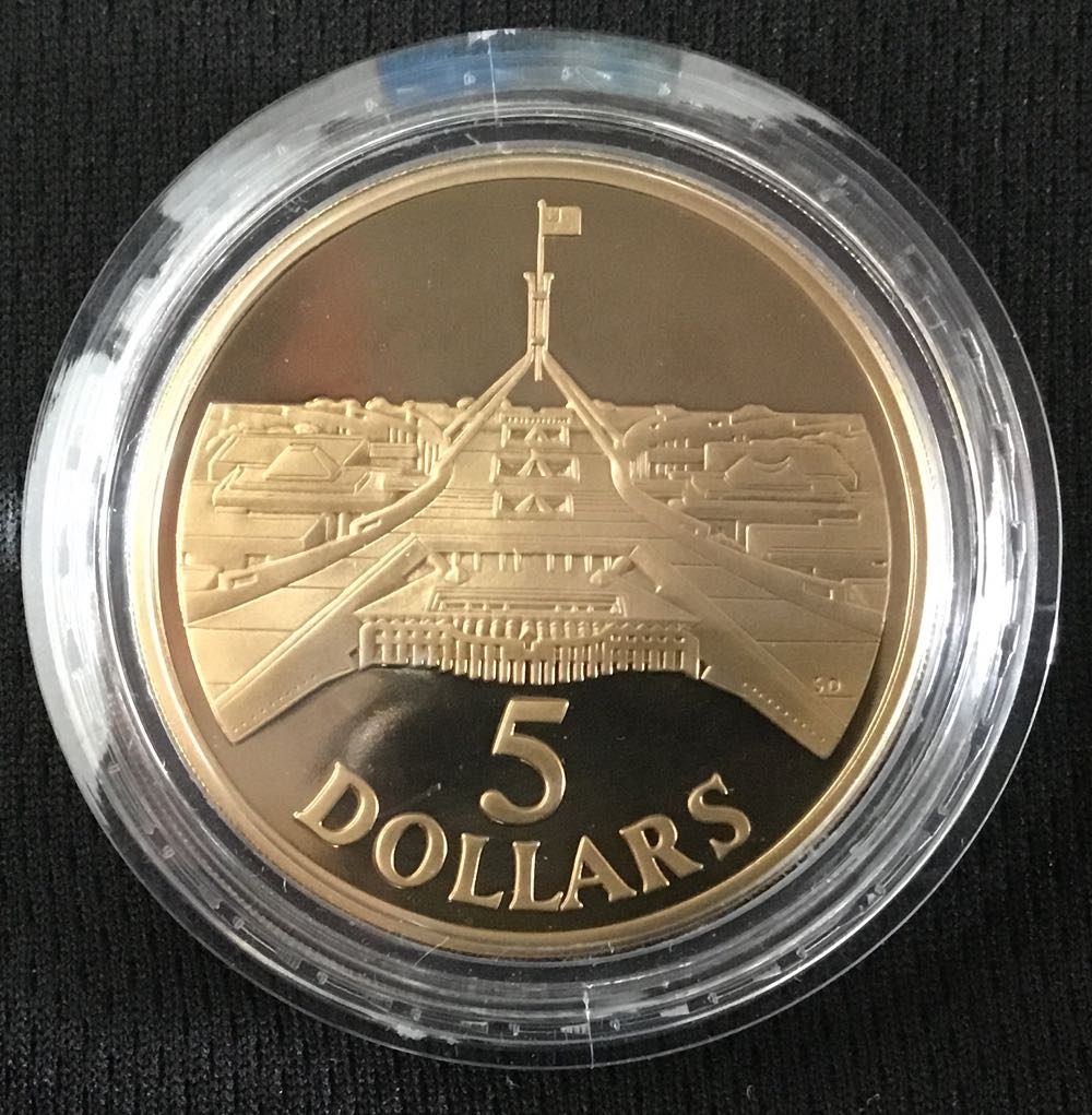 1988 $5 Australian Proof  coin collectible - Main Image 2