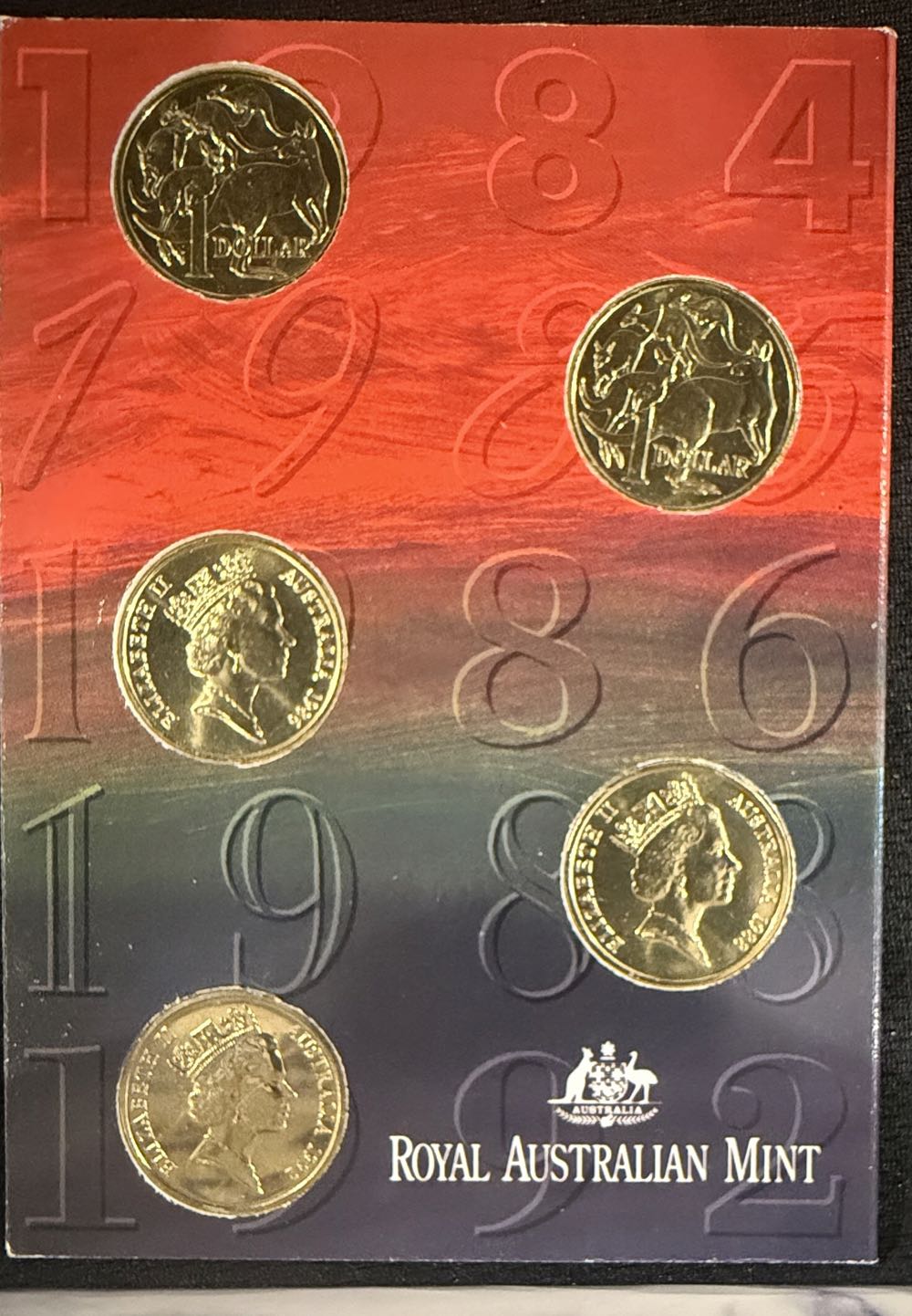 Australian $1 Five Coin Set  coin collectible - Main Image 3