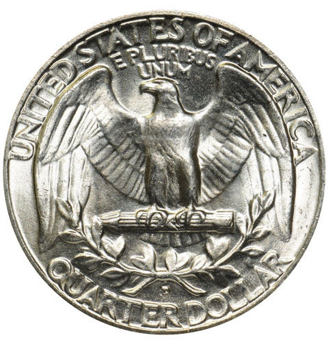 1954 D washington Quarter  coin collectible - Main Image 2