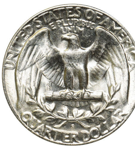 1954 S Washington Quarter  coin collectible - Main Image 2