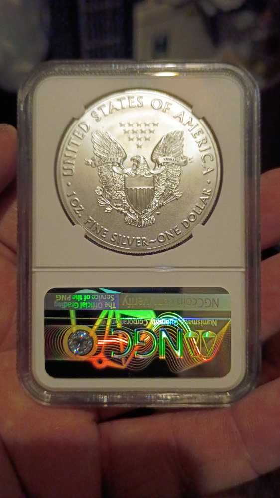 United States Silver Eagle (2019) (MS69)  coin collectible [Barcode 71224169004950270007] - Main Image 2