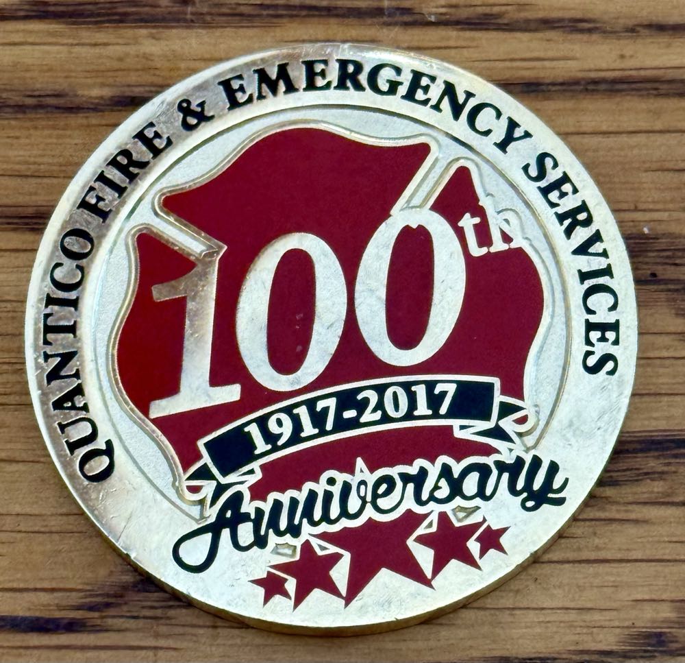 Quantico Fire - 100tj Anniversary  coin collectible - Main Image 2