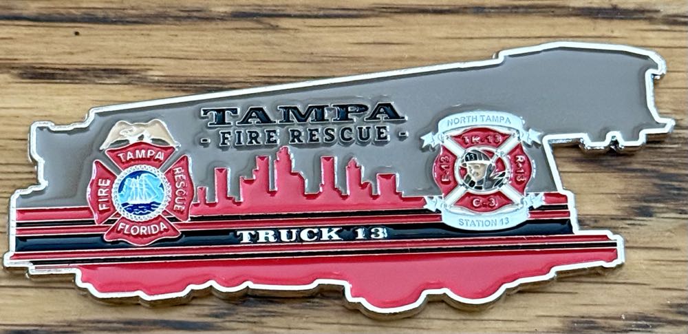 Tampa Truck 13  coin collectible - Main Image 2