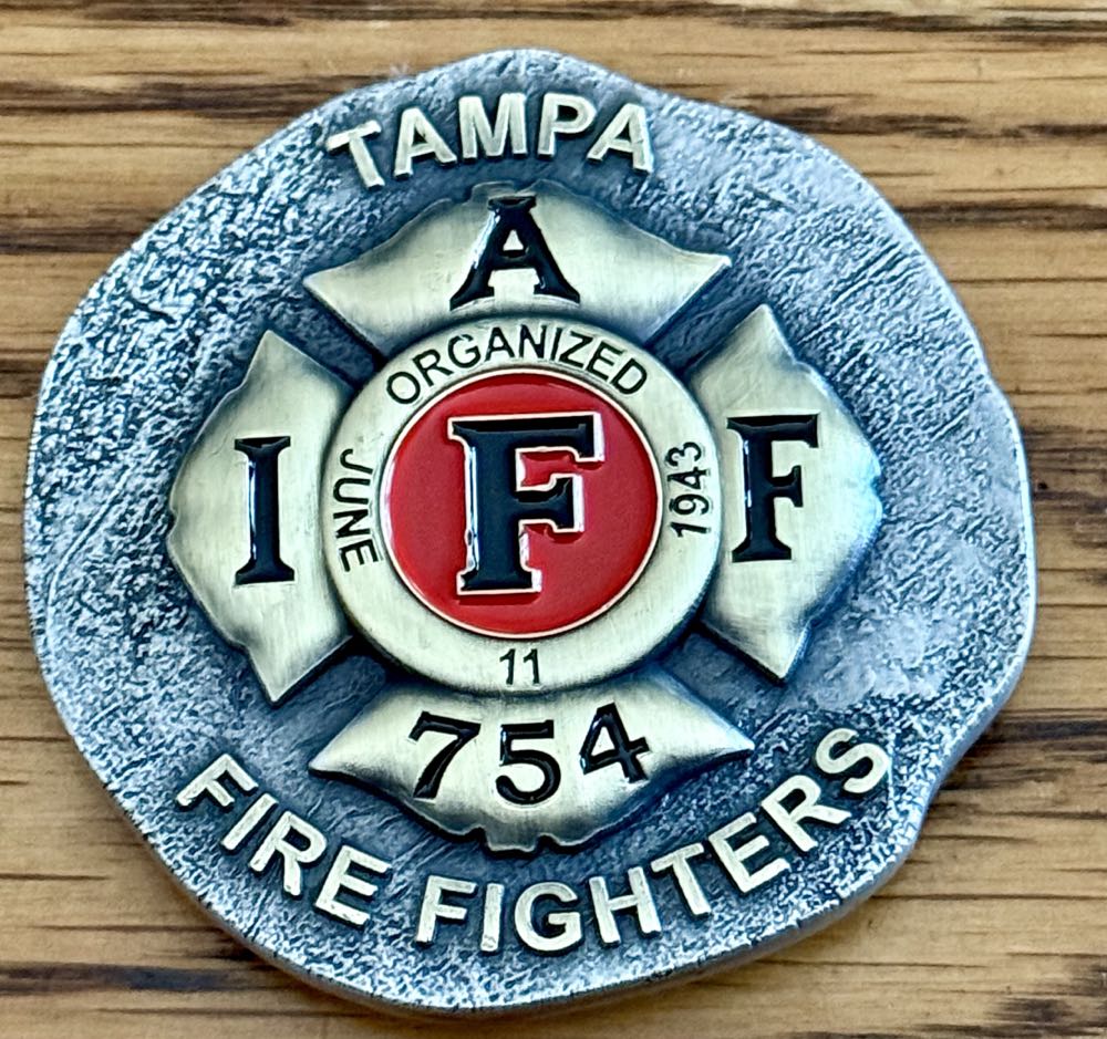 Tampa IAFF L-754  coin collectible - Main Image 2