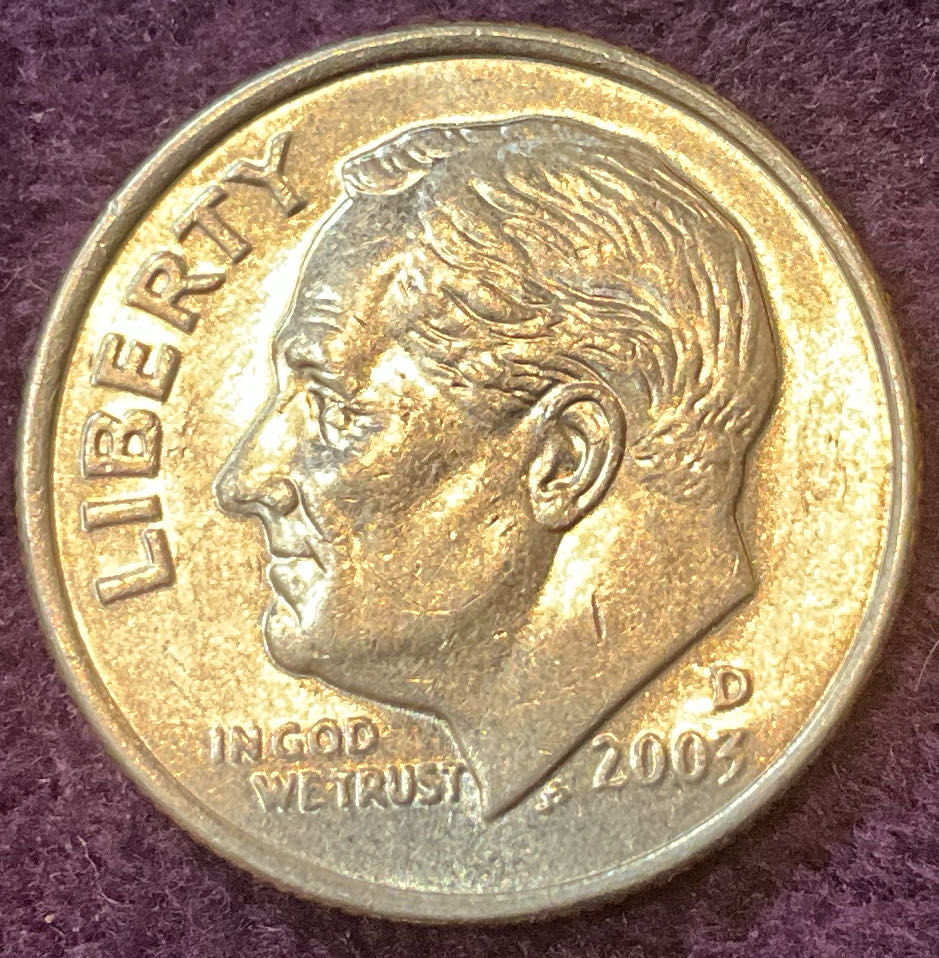 Dime 2003 D Roosevelt 5  coin collectible - Main Image 3