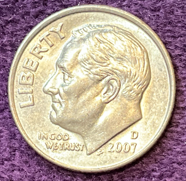 Dime 2007 D Roosevelt 2  coin collectible - Main Image 3