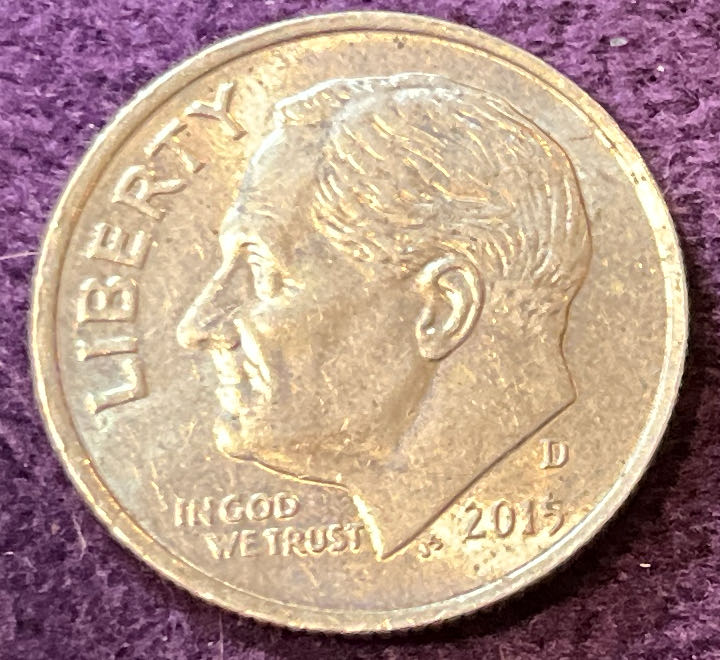 Dime 2015 D Roosevelt 12  coin collectible - Main Image 3