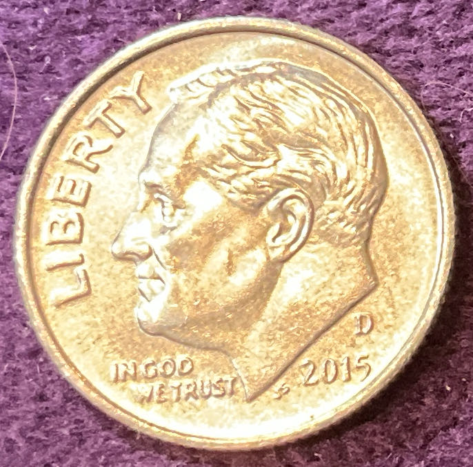 Dime 2015 D Roosevelt 13  coin collectible - Main Image 3