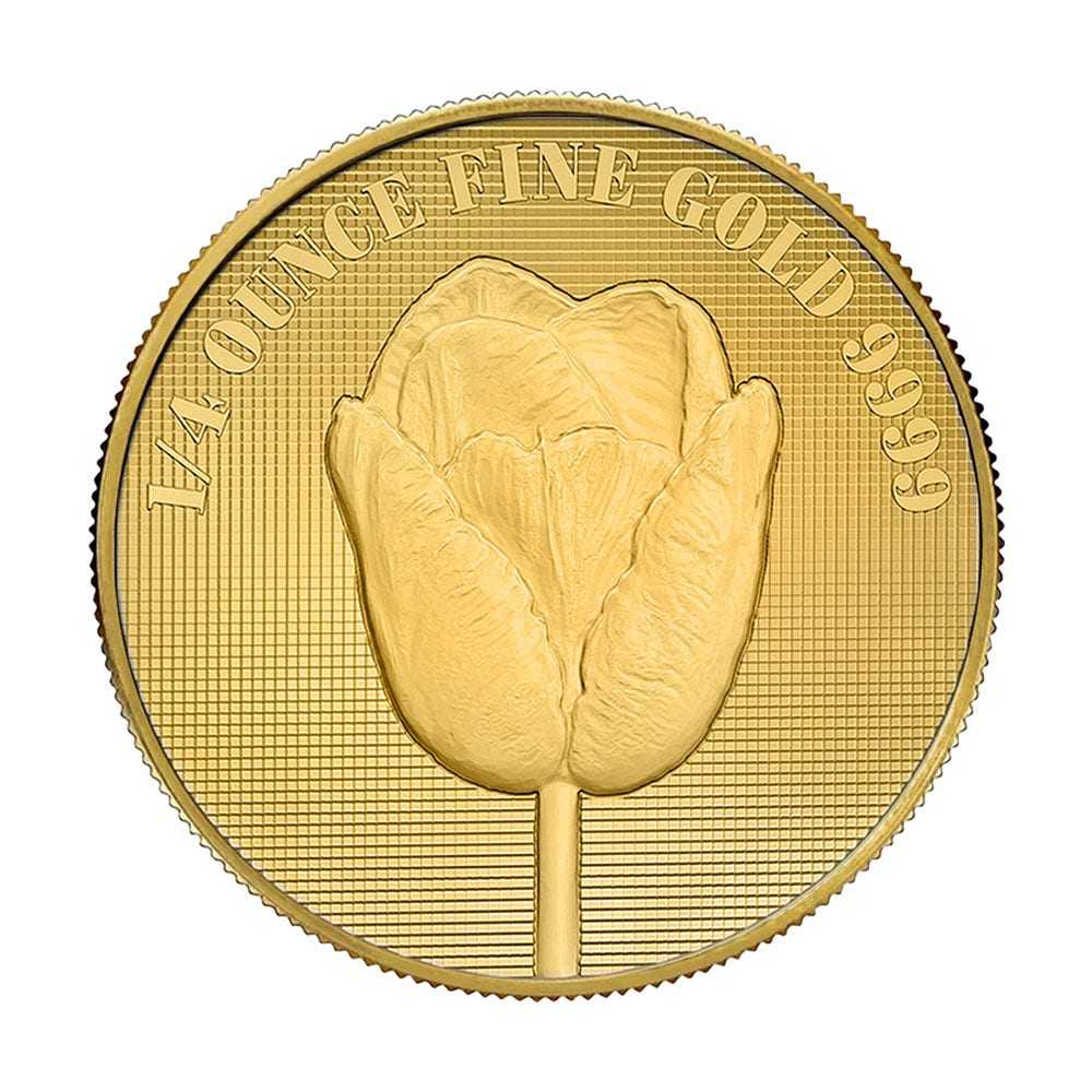 Dutch Tulip 1/4oz  coin collectible - Main Image 3