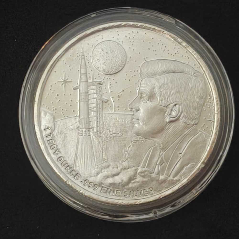 Apollo 11 Moon landing 1 oz  coin collectible - Main Image 2