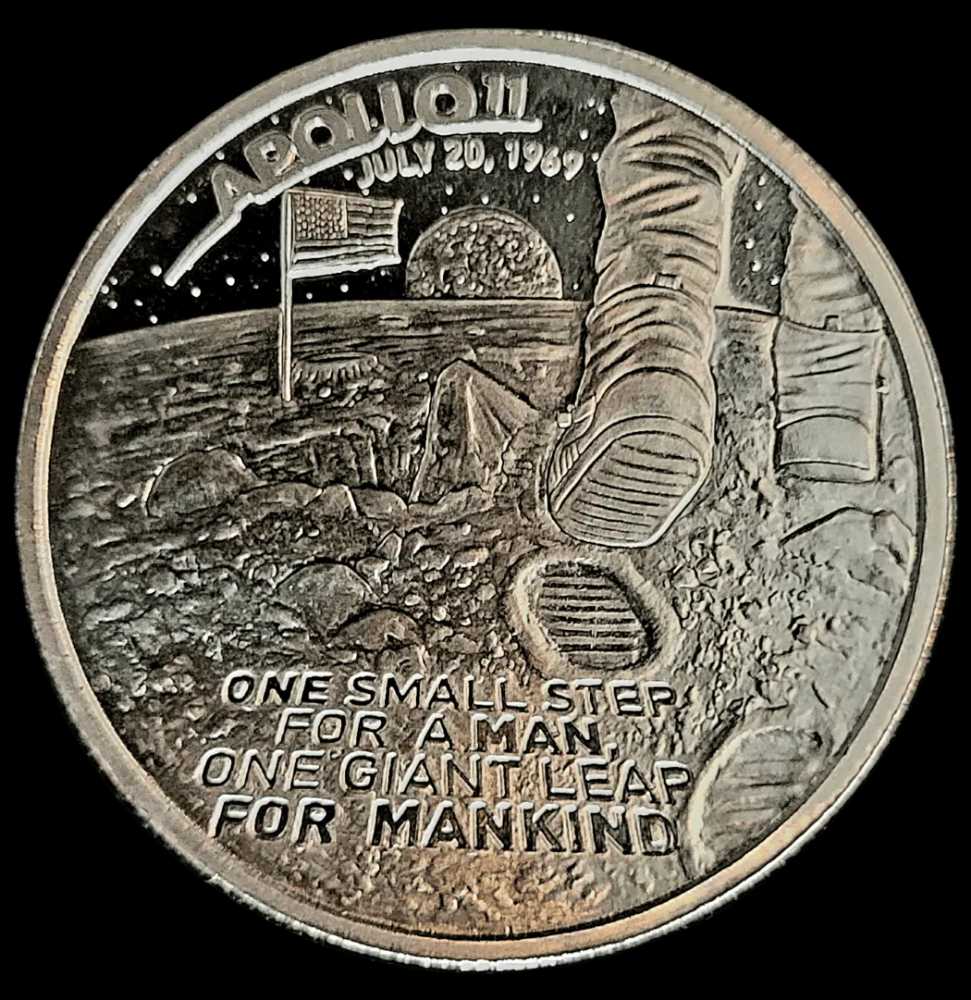 Apollo 11 Moon landing 1 oz  coin collectible - Main Image 3