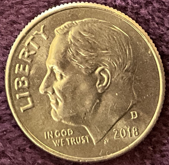 Dime 2018 D Roosevelt 20  coin collectible - Main Image 3