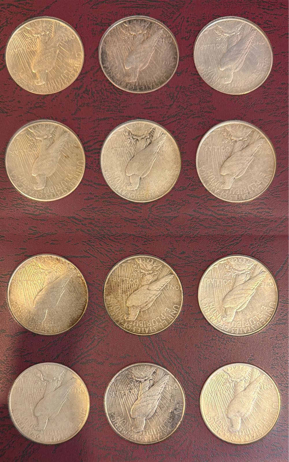 Peace Dollar 1921 to 1935 Date And Mint Mark Set  coin collectible - Main Image 4