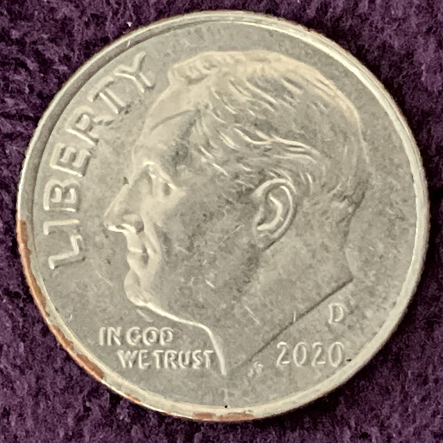Dime 2020 D Roosevelt 21  coin collectible - Main Image 3