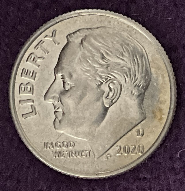 Dime 2020 D Roosevelt 25  coin collectible - Main Image 3