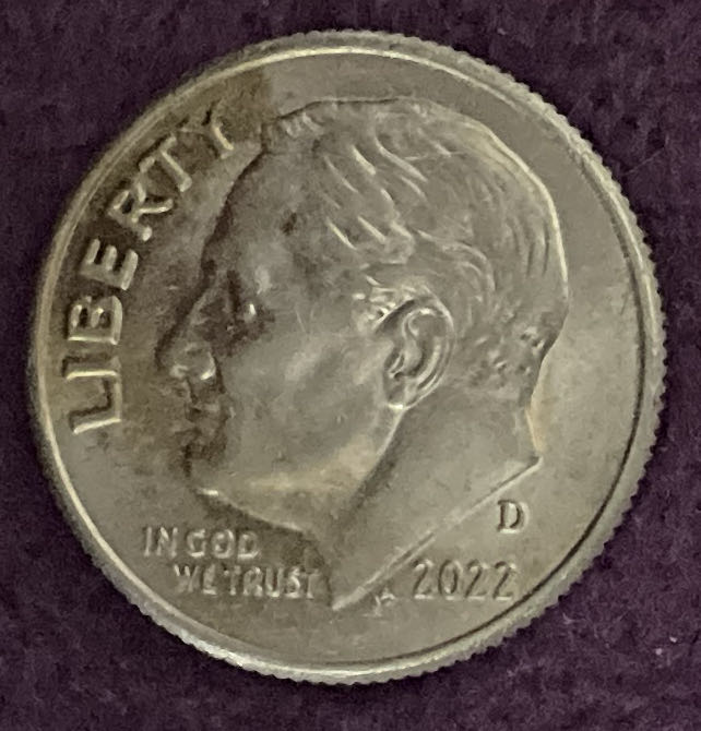 Dime 2022 D Roosevelt 6  coin collectible - Main Image 3