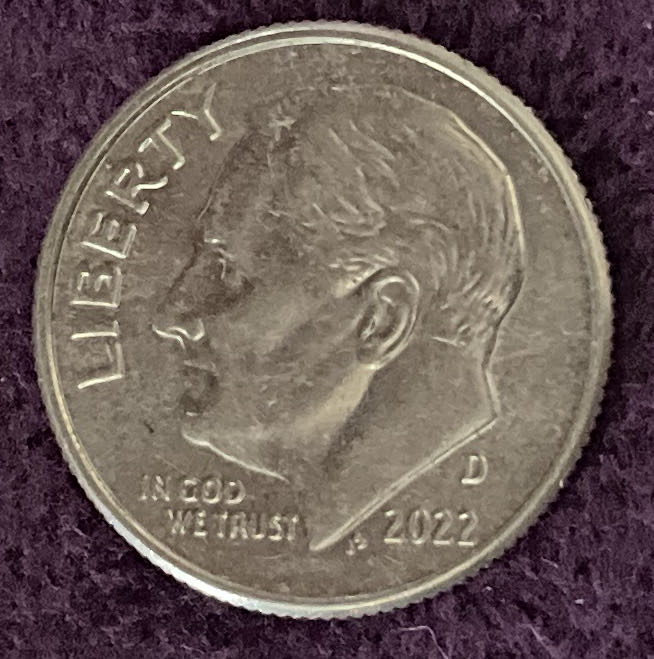 Dime 2022 D Roosevelt 7  coin collectible - Main Image 3