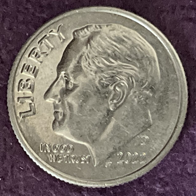 Dime 2022 D Roosevelt 8  coin collectible - Main Image 3
