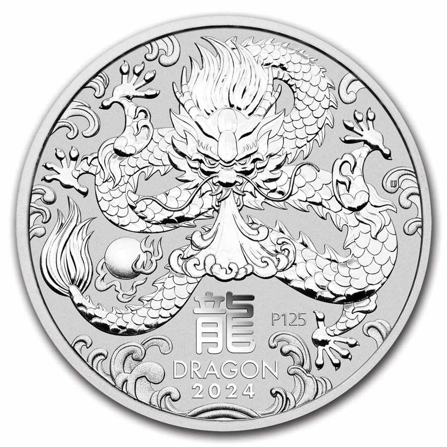 Lunar Series III 2024 Year of the Dragon 1/2oz  coin collectible - Main Image 3