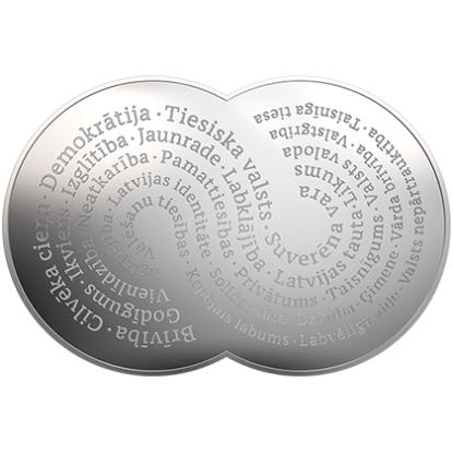 Satversmei 100  coin collectible - Main Image 2