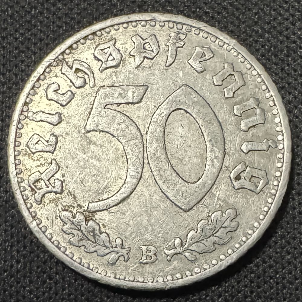 Reichspfennig 50c - 1940 B  coin collectible - Main Image 2