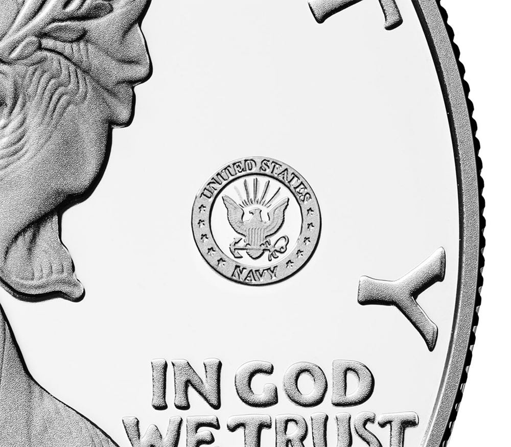 250th Anniversary United States Navy American Eagle One Ounce Silver Proof Coin  coin collectible - Main Image 3