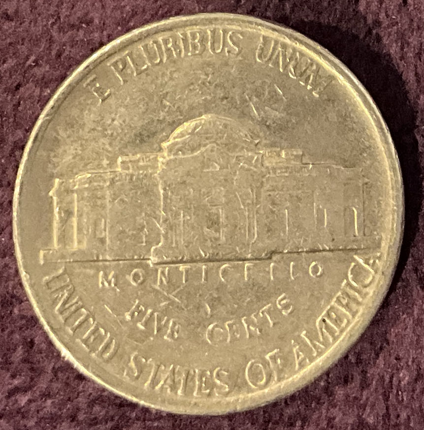 Nickel Jefferson D 1984 2  coin collectible - Main Image 4